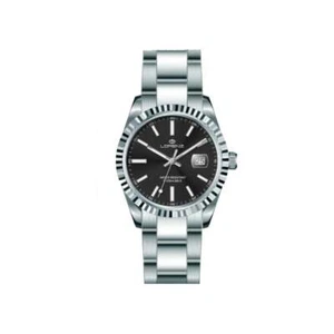 Orologio Uomo LORENZ 28187DD Bracciale Acciaio Nero Sub 50mt - Zdjęcie 1 z 1