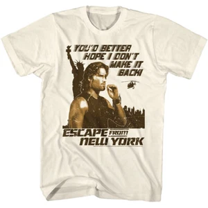 Camiseta para hombre Escape From New York Movie You Better Hope I Don't Make It Back - Imagen 1 de 3