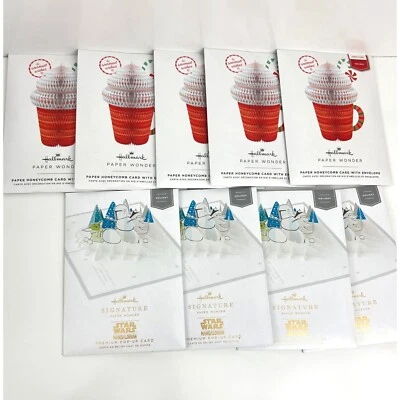 Tarjetas de Navidad emergentes Hallmark Signature Paper Wonder Star Wars Honeycomb 18 Foto 1 de 4