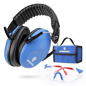 WORKPRO Hearing Protection Earmuffs Construction Shooting Noise Reduction Safety - Picture 1 of 9