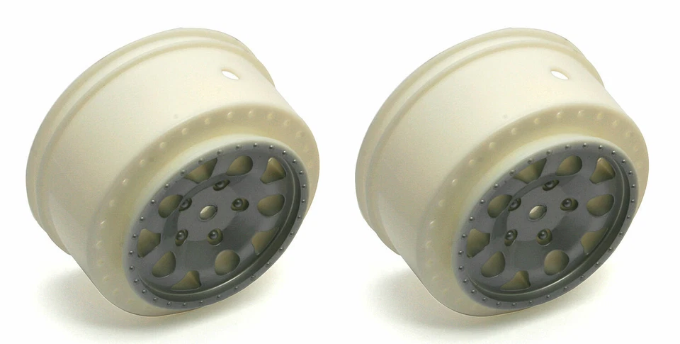 Team Associated RC Car Parts KMC Hex Wheels, silver 91102 - Image 1 of 1