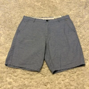 Springfield Chinos Shorts Mens Size 42 The Linen Collection Lagenlook Blue - Picture 1 of 9