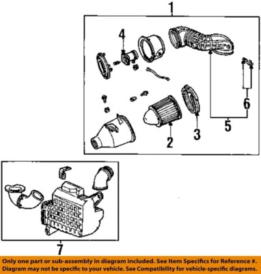 Б/у воздухоочиститель в сборе подходит: 1998 Lincoln Continental 4.6 класса A - Изображение 1 из 2
