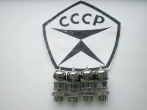 Vintage UdSSR Russian Tubes 6N2P ECC83/12AX7 Rocket VOSKHOD 4 pcs. - Bild 1 von 4
