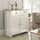 Fero White Wooden Buffet Sideboard Cabinet/ Particleboard Frame/MDF