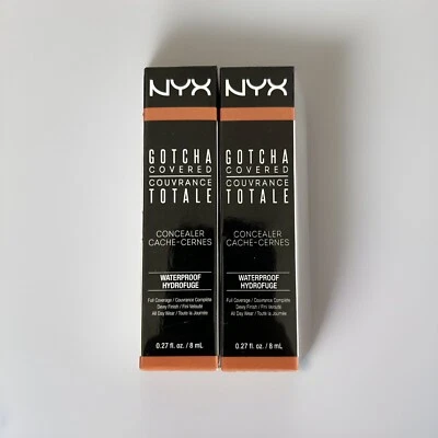 Lot Of 2 NYX GOTCHA COVERED CONCEALER WATERPROOF 0.27 OZ GCC08  Deep Honey - Image 1 of 4
