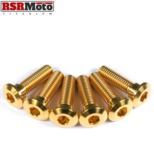 Kawasaki GPZ500 GPZ600R GPX600 GPZ900R GPZ1000RX Titane Disque Arrière Bolts, Or - Picture 1 of 3
