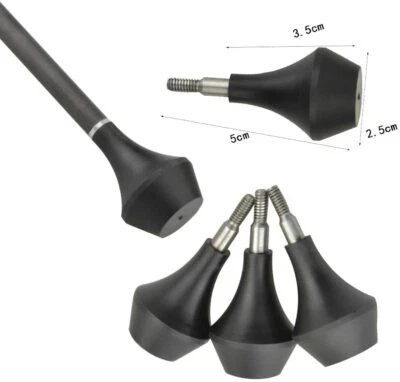 Archery Arrowhead Nylon Blunt Screw In Broadheads Arrow Point Safe Game Practice