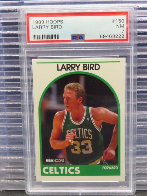 1989-90 NBA Hoops Larry Bird #150 PSA 7 NM HOF Boston Celtics
