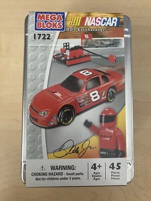 Dale Earnhardt Jr NASCAR Mega Bloks 45 Pc Tin Set 1722 Winner’s Circle - Image 1 of 2