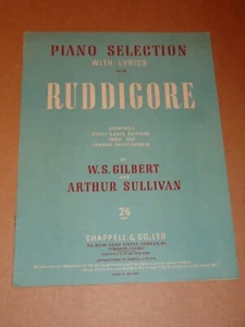 Gilbert & Sullivan - Ruddigore 1940 Klavier Auswahl - Bild 1 von 1