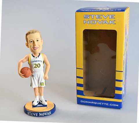 2006 Marquette Warriors Golden Eagle Bucks Media STEVE NOVAK Bobblehead In Box Cover