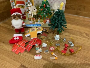 Sylvanian families calico critters flair Father Christmas and tree complete set - Picture 1 of 3