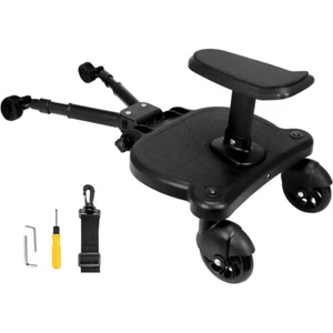 Buggy Board Kind mit Sitz Trittbrett 360° Rollbrett Zweirad für Kinderwagen - Bild 1 von 9