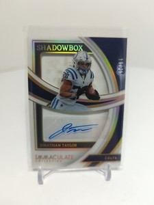 2022 PANINI IMMACULATE JONATHAN TAYLOR SHADOWBOX SIGNATURES AUTO #/25 ISS-JTA SR