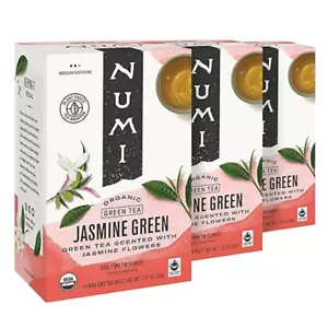 Organic Jasmine Green Tea 18 Count (Pack of 3), Floral Green Tea, Caffeinated (P - Picture 1 of 12