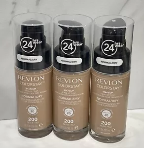 Base de maquillaje 3 Revlon Colorstay FPS 20 normal/seca - 200 nude - 1 oz - Imagen 1 de 1