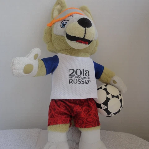 FIFA World Cup Russia Official Mascot 11" Zabivaka Wolf Plush 2018 Soft Toy Cover
