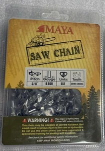 16" Chainsaw Chain 3/8LP 55DL Links 0.050 Gauge Pro Grade Semi Chisel fits Stihl - Picture 1 of 5