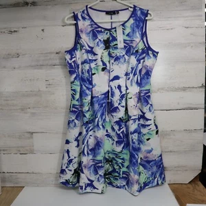 APT.9 SFF-Scuba fit and Flare-R women's size L petite sleeveless - Picture 1 of 7