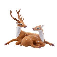  Lovers Tabletop Reindeer Decor Stag Ornaments for The Home Standing Figurine