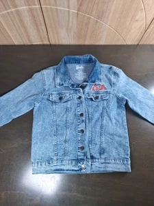 Barbie Embroidered Denim Jean Jacket Girls Size 10 11 12 Girl Revolution - Picture 1 of 12