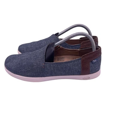 Chaco Ionia Informal Denim Azul Sin Cordones Mocasines Zapatos Lona Cuero Mujer 8.5 Foto 1 de 4