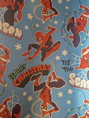 Spiderman 2meter Christmas Wrapping Paper Kids And Adults - Image 1 of 4
