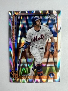 2025 Topps Chrome Jeff McNeil RayWave Parallel #167 New York Mets - Imagen 1 de 8