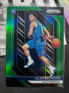 2018 Panini Prizm Jalen Brunson Green Holo Rookie 250 RC PRIZM INVEST KNICKS SSP - Picture 1 of 2