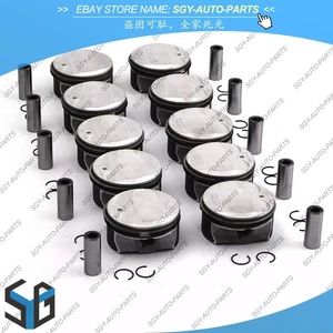 8x 11257840918 Piston & Ring Set STD Φ92mm For BMW M3 E90 E92 E93 S65B40 4.0 V8 - Picture 1 of 6