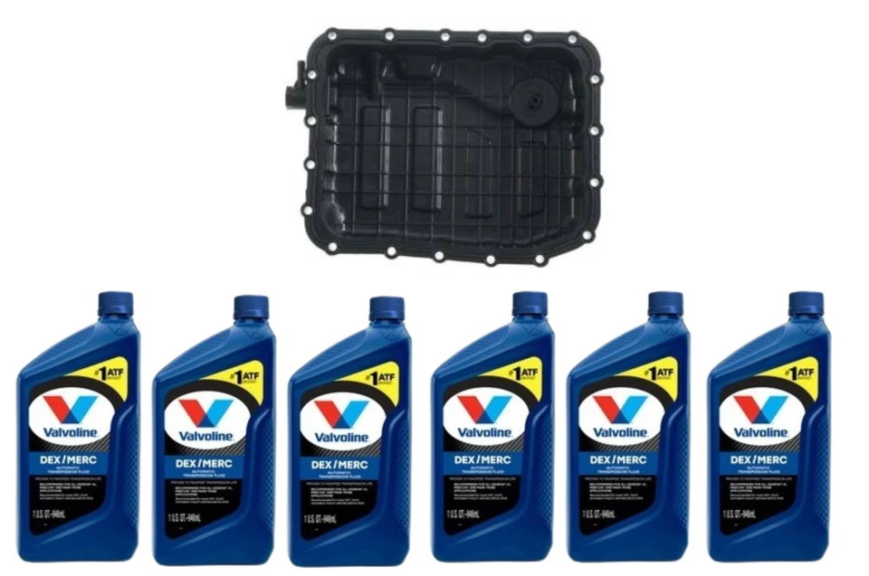 Automatic Transmission Oil Pan + 6L ATF Fluid for Hyundai Kia - Image 1 of 4