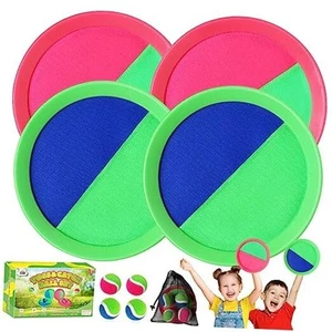 Toss Catch Ball Toy Set: Upgraded Kid Outdoor Toy Game Beach Backyard Lawn - Picture 1 of 7