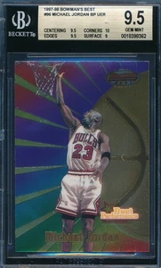 MICHAEL JORDAN 1997-98 BOWMAN'S BEST PERFORMANCE BGS 9.5 GEM MINT CARD #96! - Picture 1 of 2