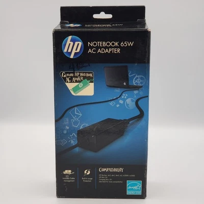 Genuine HP 65W 18.5V AC Power Adapter 608421-002 609936-001 Compaq Laptop - Image 1 of 4