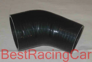  Silicone 45 degree Elbow Reducer Hose 2.5" to 2.25" Silicon Turbo,Black - Bild 1 von 1