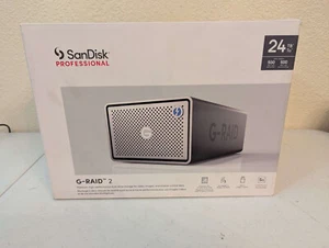 Disque dur externe USB-C 24 To SanDisk Professional G-RAID 2 - Gris sidéral - Photo 1/10