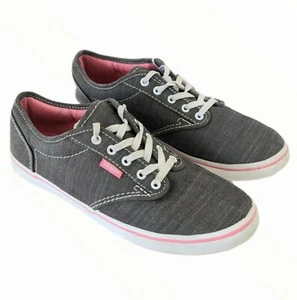 Vans Off The Wall 721356 Girls / Youth Size 4 Womens Size 6 Gray Lace Up Shoes - Picture 1 of 11