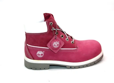 TIMBERLAND 6'' IN BOOT 19718 FUSCHIA/ROSE YOUTH SIZE 2.5M CAUSAL BOOT - Image 1 of 4