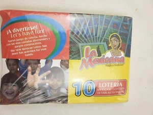 La Mexicana 10 Tablas Loteria Mexican Lottery Serpientes y Escaleras  - Picture 1 of 2