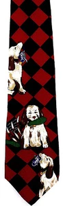 Humane Society Chew Toy Men's Silk Necktie Dog Neck Tie Pet Charity Gift - Picture 1 of 3