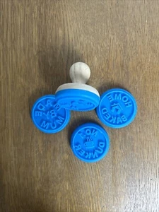 Eddington's cookie stamps wood handle silicone stamp Set Of 4 - Picture 1 of 9