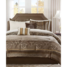 Bellagio Queen 9-Pc. Comforter Set, Created for Addison Park - Brown