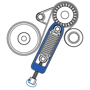 BRILLANTET TOOLS BT571016 Correa trapezoidal Elemento para Mercedes-Benz W169 un - Imagen 1 de 2