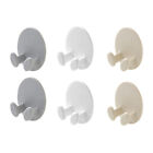  6 PCS Power Cord Adhesive Hooks Traceless Tableware Sticky Wall Hanger