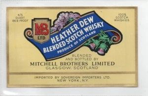 HEATHER DEW BLENDED SCOTCH WHISKY (different): Whisky label (C72903) - Picture 1 of 1