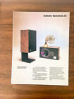 Infinity Quantum Jr. Speaker Dealer Sales Sheet / Specs *Original* #2