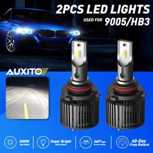 2Pcs AUXITO 9005 Headlight LED Bulbs Conversion Kit High Beam White Super Bright - Bild 1 von 12