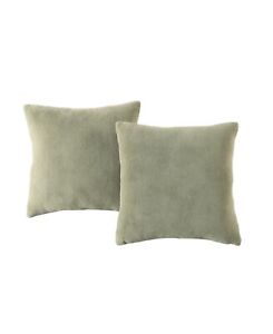 Morgan Home Velvet Square Decorative Pillow 2-Pack Size 18 X 18 Color Green