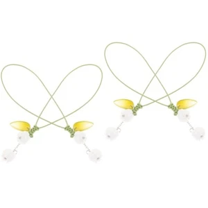 2 PCS Keychain Mobile Phone Strap Miss Travel Charm Flower Charms - Zdjęcie 1 z 12